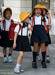 Japanese school children