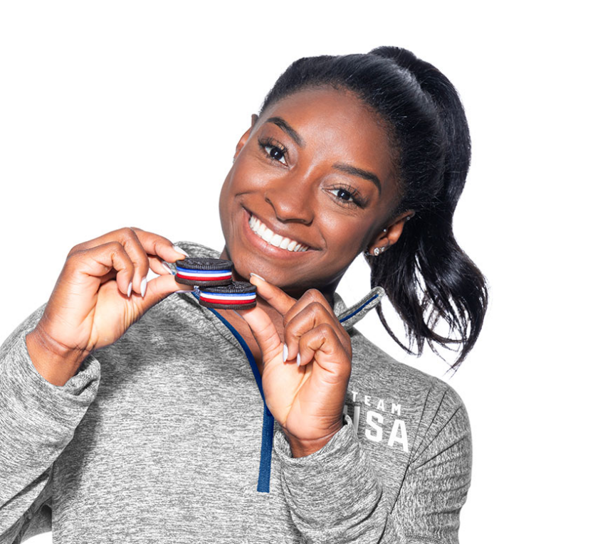 Simone Biles on Oreos ad