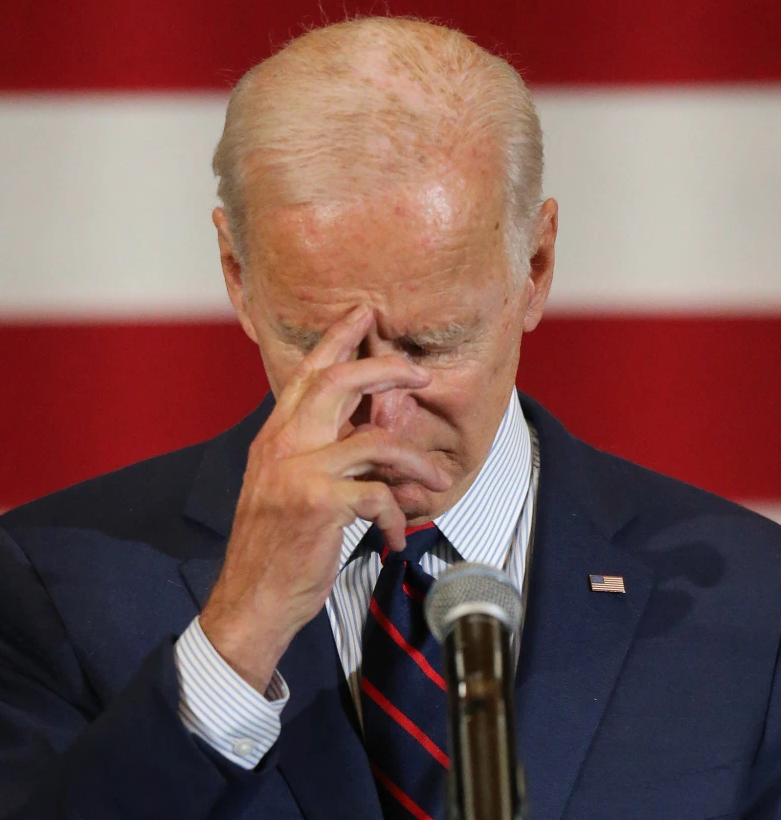 President Biden looking confused