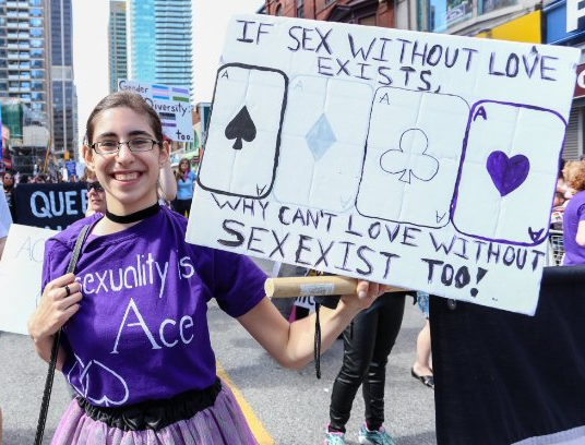 Asexual youth rally